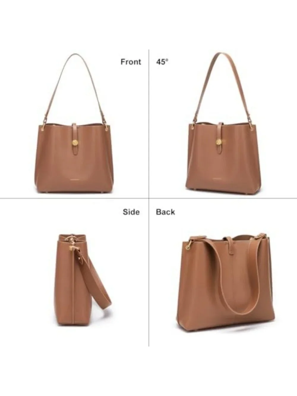 Stylish Women's Bucket Tote Bag - Versatile Shoulder Purse for Everyday Use